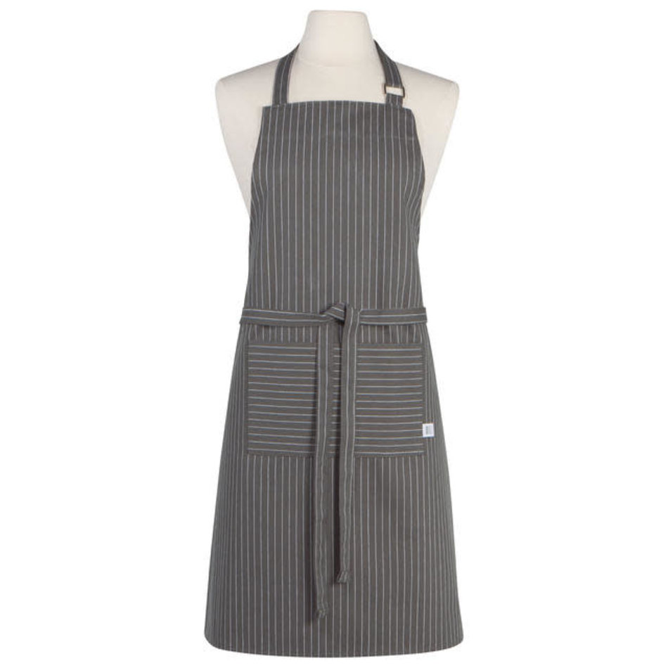 Now Designs Granite Gray Pinstripe Chef's Apron
