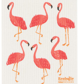 Now Designs Flamingos Swedish Sponge Cloth