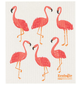 Now Designs Flamingos Swedish Sponge Cloth