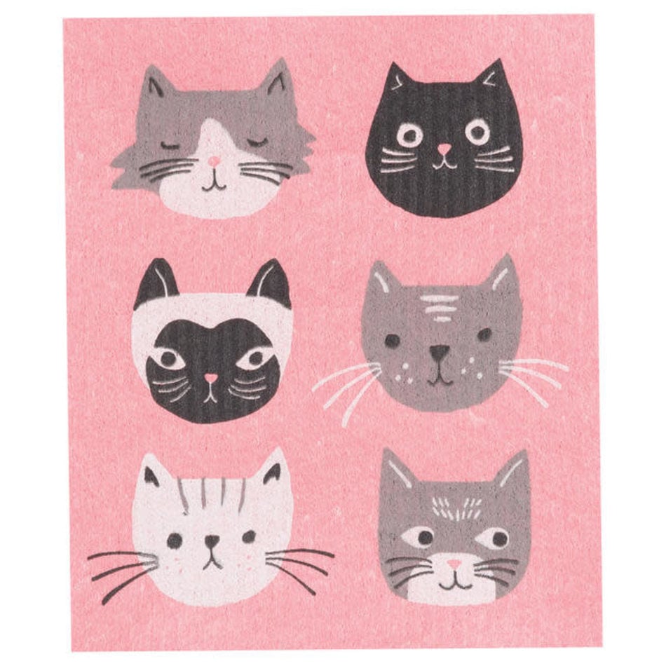 Now Designs Swedish Dishcloth, Cats Meow