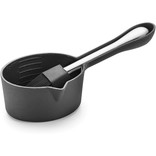 Outset Cast Iron Sauce Pot With Brush