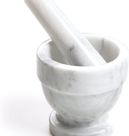 Fox Run White Marble Mortar & Pestle, 4"