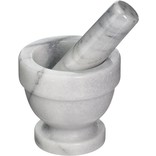 Fox Run White Marble Mortar & Pestle, 3"