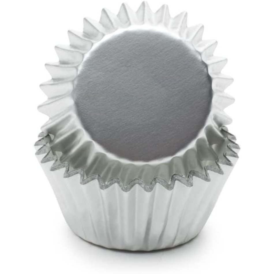 Fox Run Silver Foil Mini Cupcake Cups