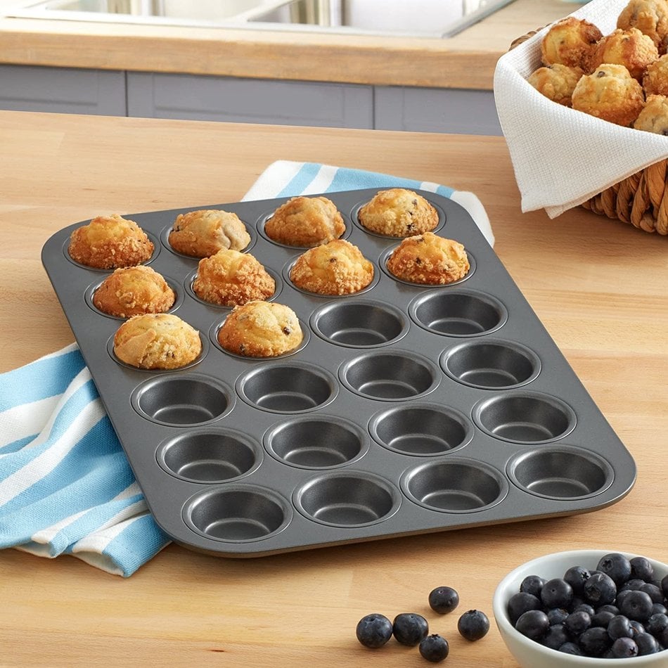 Chicago Metallic Chicago Metallic Mini Muffin Pan, 24-Cup