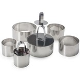 Stainless Steel Food Stacking Set, Round, Set of 9