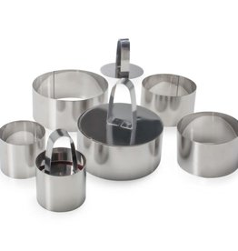 Stainless Steel Food Stacking Set, Round, Set of 9