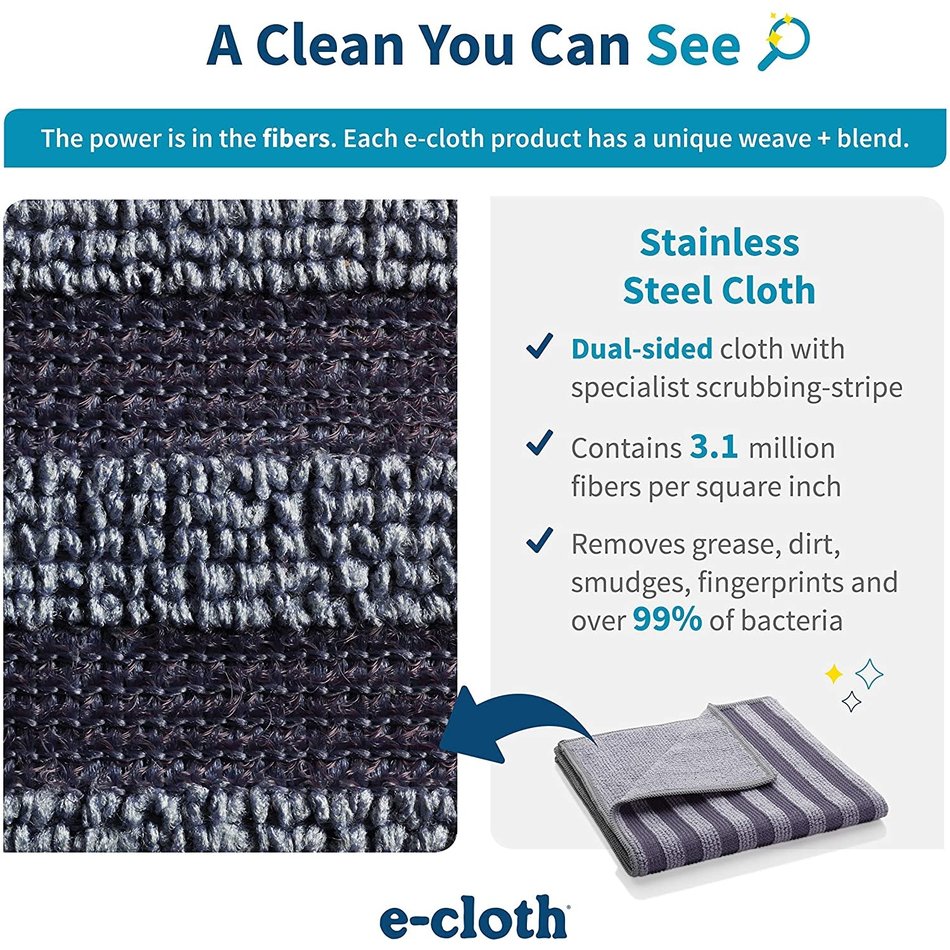 E-Cloth e-cloth Stainless Steel Cloth