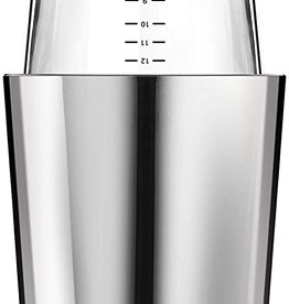 Final Touch Boston Shaker, Stainless Steel Double Wall, 24oz