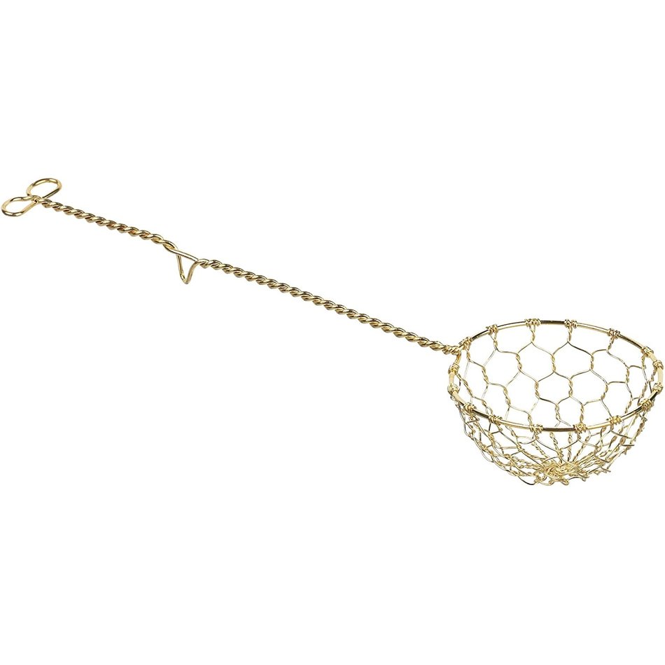 Trudeau Brass Fondue Strainer