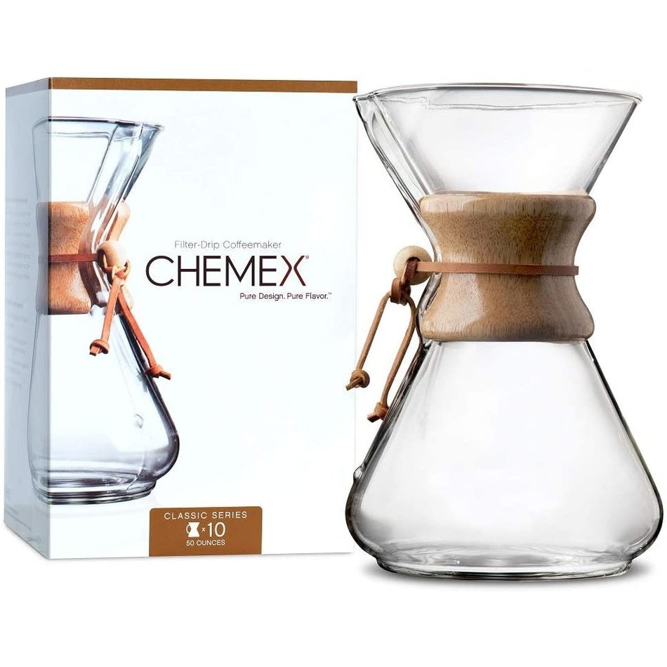 Chemex Chemex Classic Filter-Drip Coffeemaker, 10-Cup