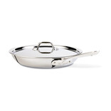 All Clad All Clad D3 Stainless Fry Pan with Lid, 12"