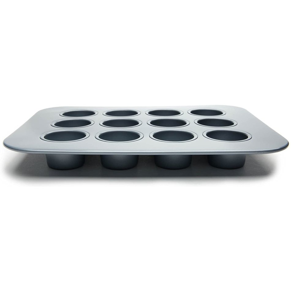 Fox Run 12 Mold Non-Stick Carbon Steel Mini Cheesecake Pan with