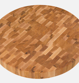Labell Labell Round Butcher Block, 18”x 2”