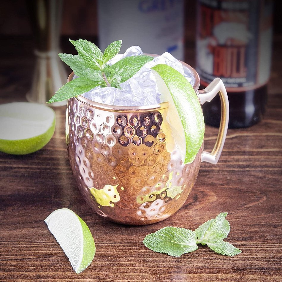 Final Touch Hammered Copper Moscow Mule Mug