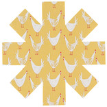 Now Designs Pan Protectors, Chickens, set of 3