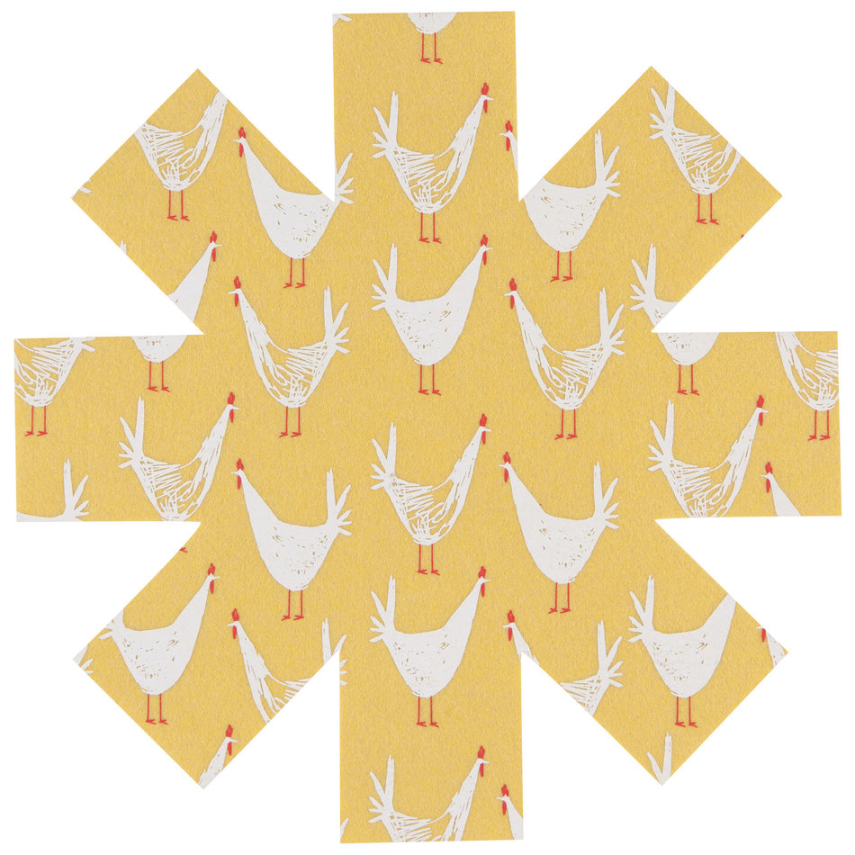 Now Designs Pan Protectors, Chickens, set of 3