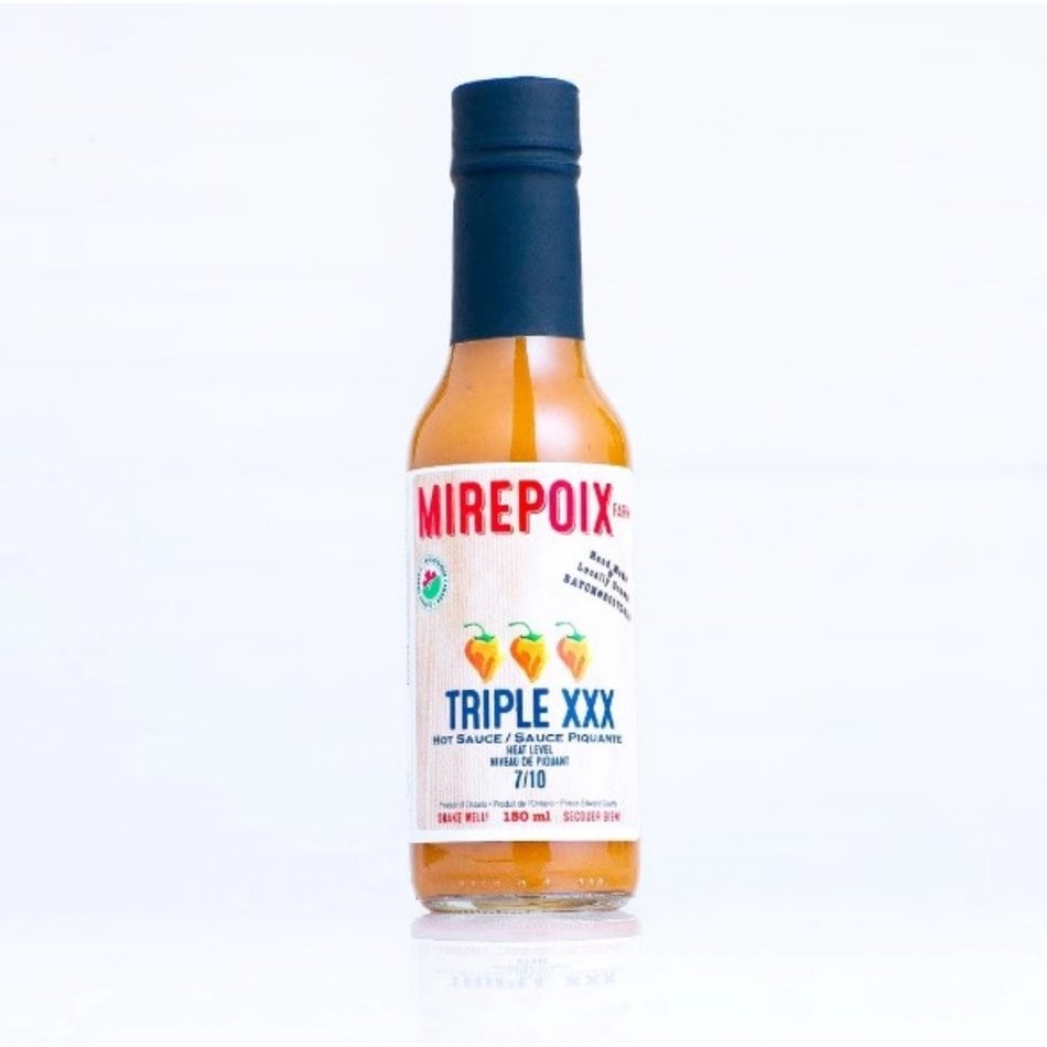 Mirepoix, Triple X Hot Sauce