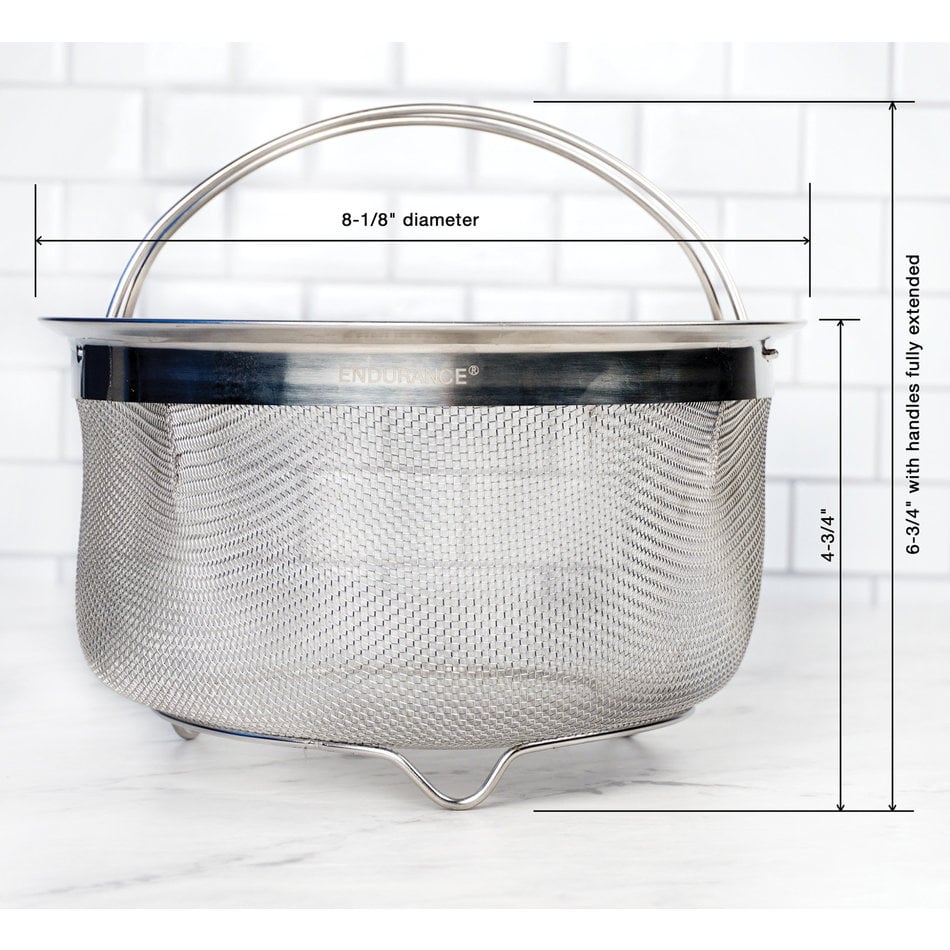 RSVP RSVP Stainless Mesh Basket with Handles, 3QT
