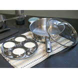 RSVP RSVP 4-Egg Poacher with Glass Lid