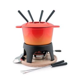Swissmar Swissmar Sierra Cast Iron Fondue Set, Orange