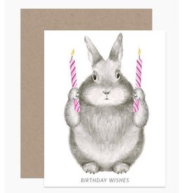 Card, Birthday Wishes Bunny