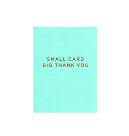 Mini Card, Big Thank You