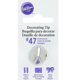 Wilton Wilton Icing Tip, Basketweave #47