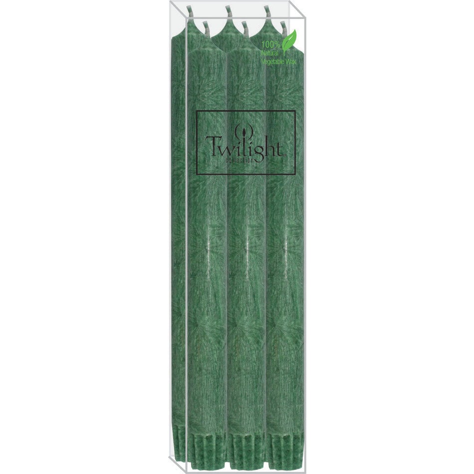 Twilight ECO 10" Candle, 6-pack, Dark Green