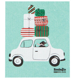 Now Designs Winter Wheels Dog Swedish Sponge Cloth