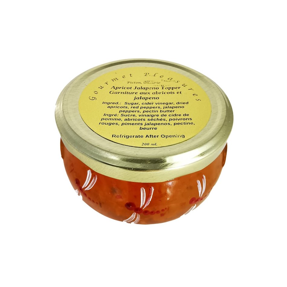 Gourmet Pleasures Preserves, Apricot Jalapeno Cheese Topper