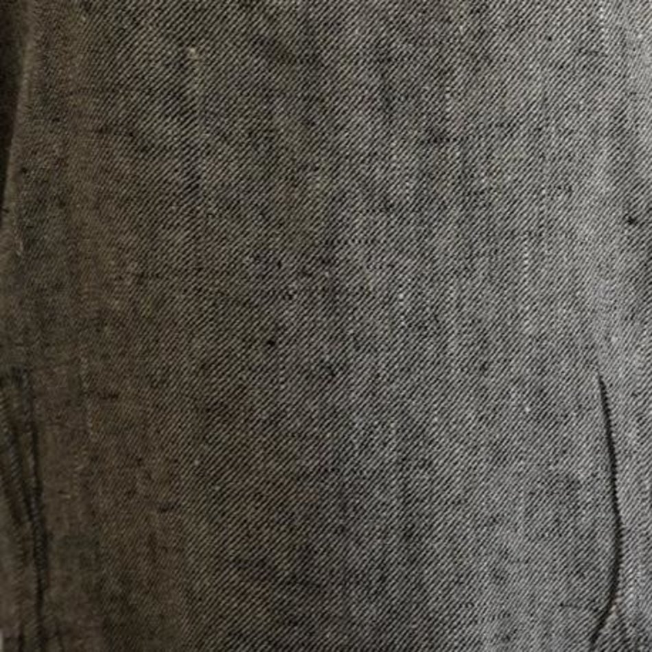 Linen Way Cuisine Linen Apron, Black/Natural