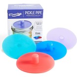 Masontops, Pickle Pipes, Fermentation Airlocks Wide Mouth, 4-Pack