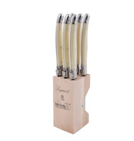 Laguiole Laguiole Debutant Steak Knives, 7pc, Ivory