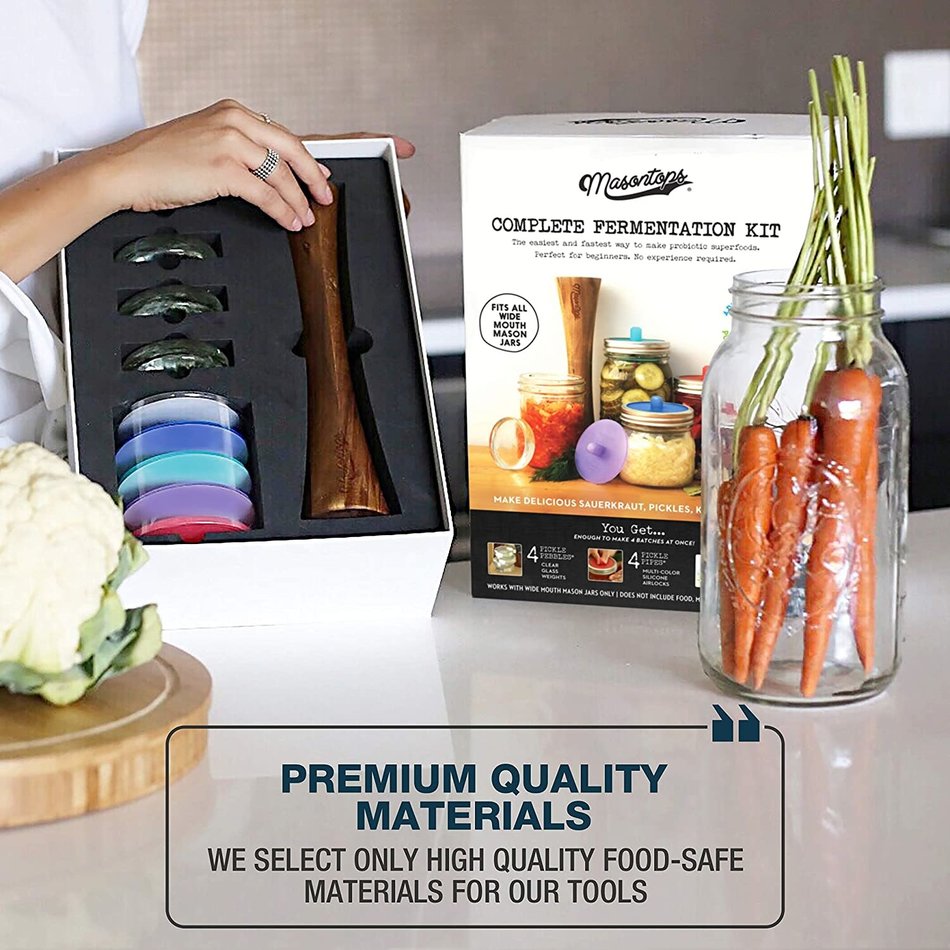 Masontops, Complete Fermentation Kit, 3pc