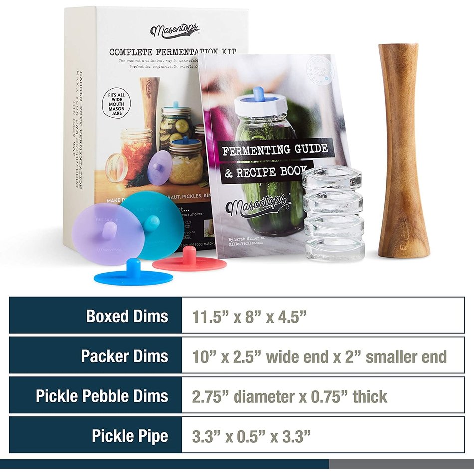 Masontops, Complete Fermentation Kit, 3pc