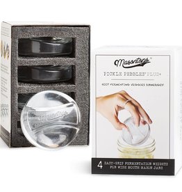 Masontops Masontops, Wide Mouth Pickle Pebbles, Fermentation Weights 4-Pack