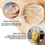 Masontops Masontops, Regular Mouth Pickle Pebbles, Fermentation Weights, 4 pack