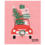 Now Designs Winter Wheels Cat Swedish Dishcloth