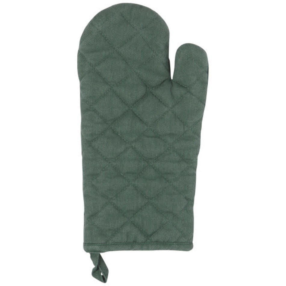 Heirloom Stonewash Oven Mitt, Jade