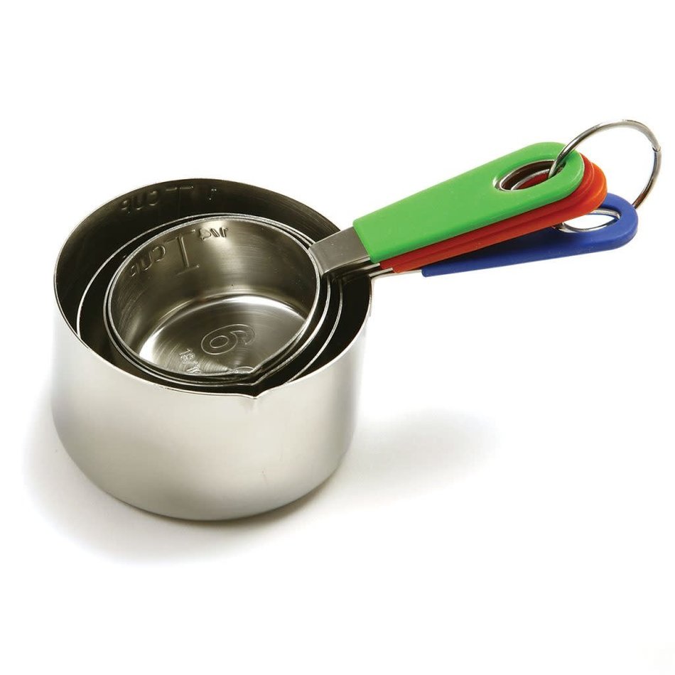 Norpro Stainless Steel Measuring Cups with Silicone Handles