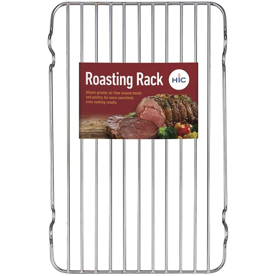 Roasting Rack, Chrome Plated Steel, 12.5”x7.5”