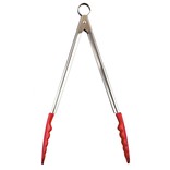Cuisipro Cuisipro Silicone Tongs, Red, 9.5"