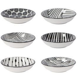 Now Designs Bits and Dots Stamped Pinch Bowls Set of 6
