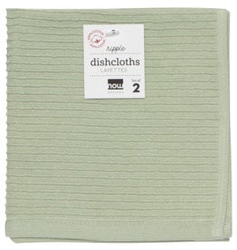 Now Designs Ripple Dishcloth, set of 2, Sage