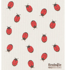 Fly Away Ladybug Swedish Sponge Cloth