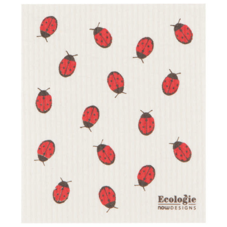 Fly Away Ladybug Swedish Dishcloth