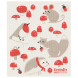 Swedish Dishcloth, Toadstool Time