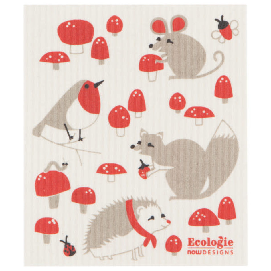 Swedish Dishcloth, Toadstool Time