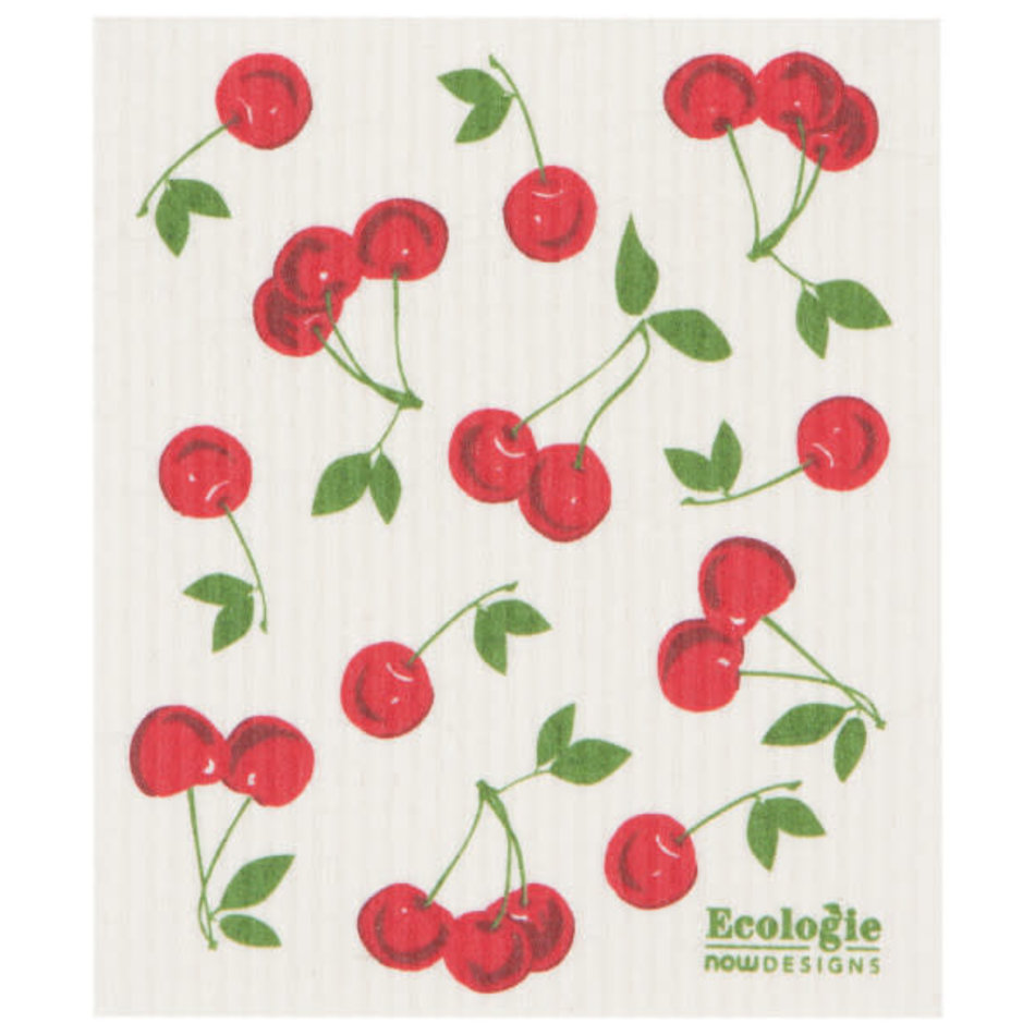 Now Designs Cherries Swedish Sponge Cloth